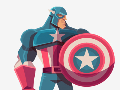 Captain America america avengers captain captain america color comic illustration marvel vector