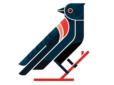 Bird bird blackbird shapes vector