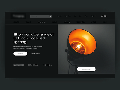 Dark Website UI branding design illustration landing page modern ui web