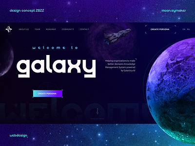 Galaxy — crypto project crypto cryptodesign galaxy landingpage metaverse moon nft nftdesign planet space tothemoon ui uidesign web3 web3game webdesign