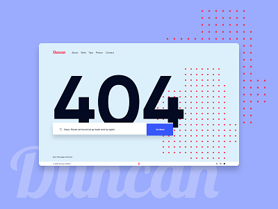 UI Daily 008 - 404 page