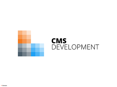 CMS Branding for ShareValue blocks brand brand design brand identity branding branding design cms cms development content management system design development gradient gradient logo illustration logo vector