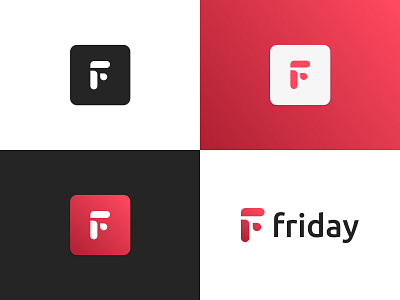 Friday brandmark brand branding clean design flat graphic design icon icons identity illustration lettering logo minimal sketch type typography vector web
