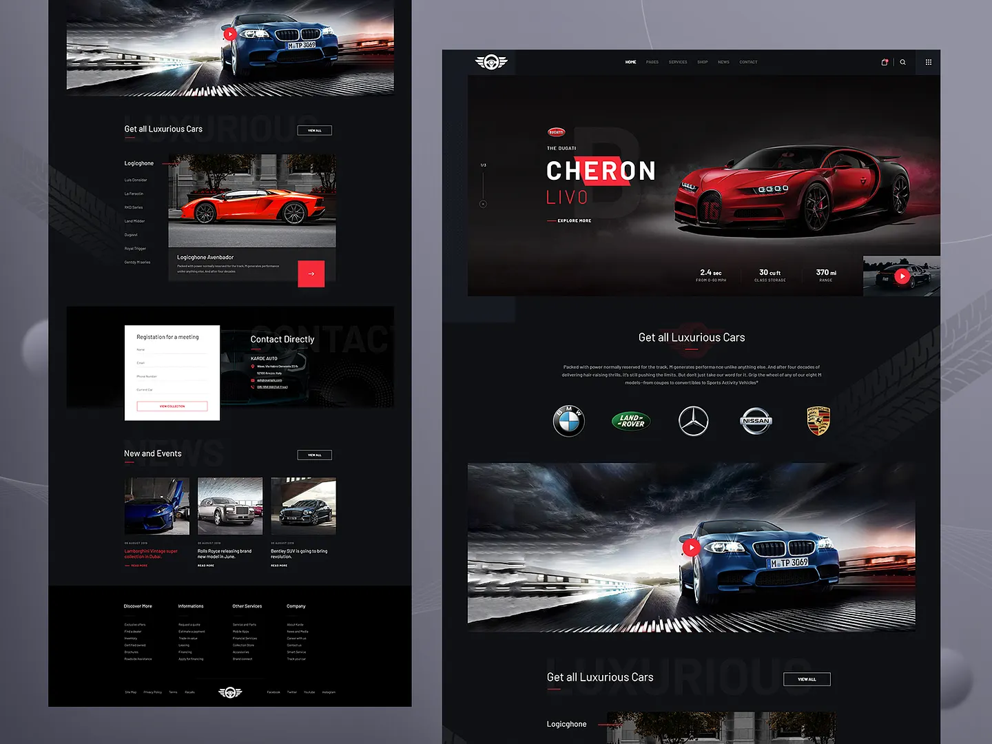 Sleek Car Dealer Website Design for Luxury Vehicles