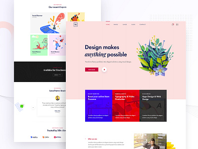 Creative Agency agency branding business corporate creative creative agency design landing page marketing niro personal website portfolio ridoy rock startup ui ux web design web landing page wordpress