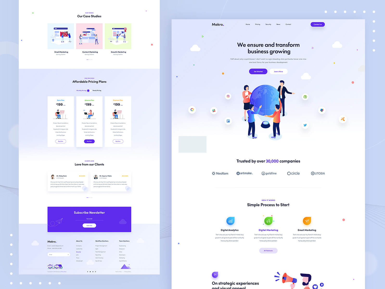 SEO & Digital Marketing Website by Ridoy Rock on Dribbble