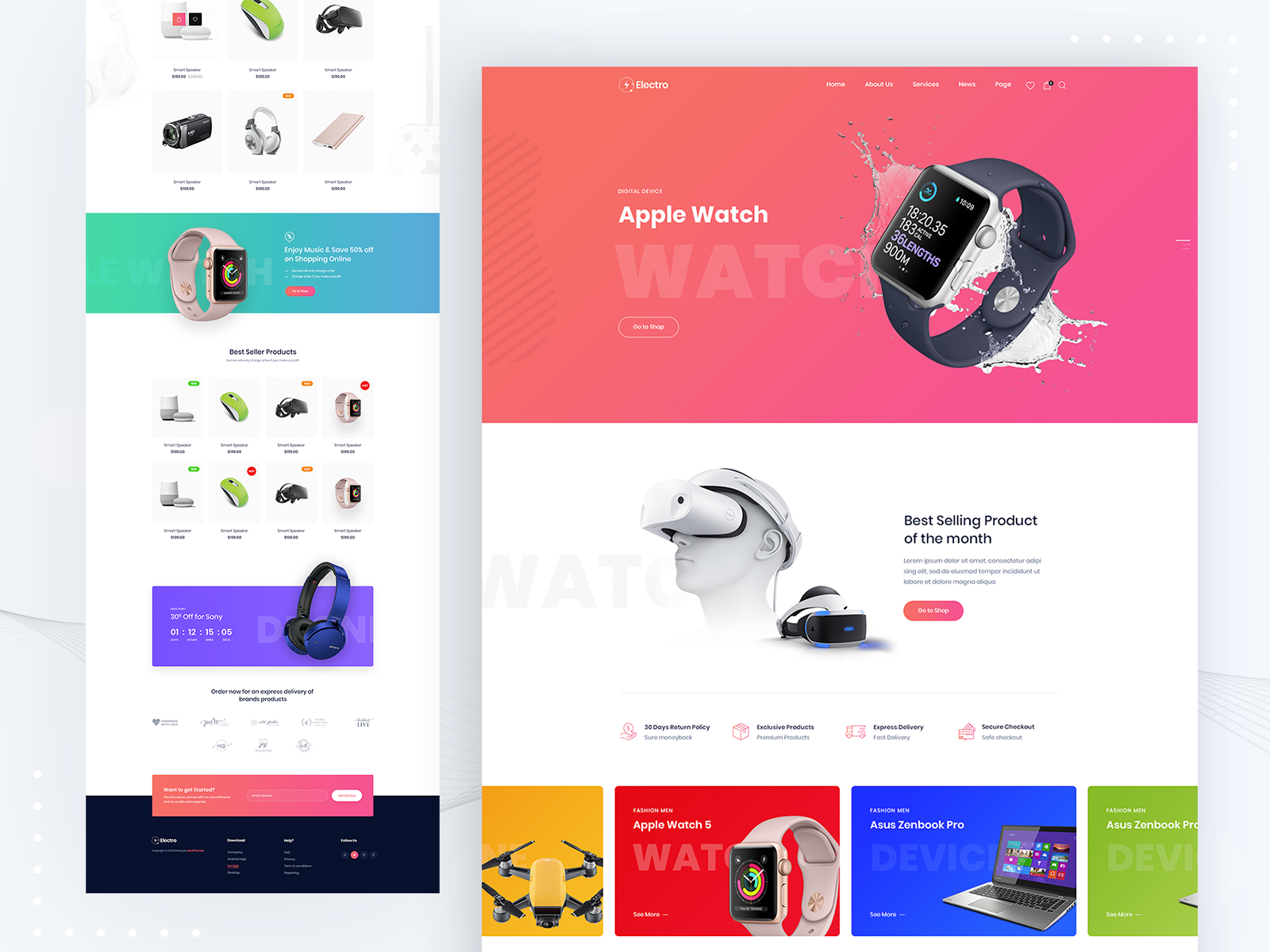 Saasland - Electro Ecommerce Website by Ridoy Rock on Dribbble