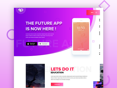 App Landing Page