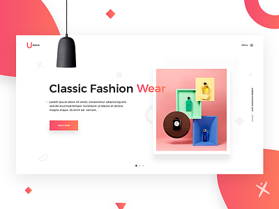 Classic Fashion Landing Page by Ridoy Rock on Dribbble