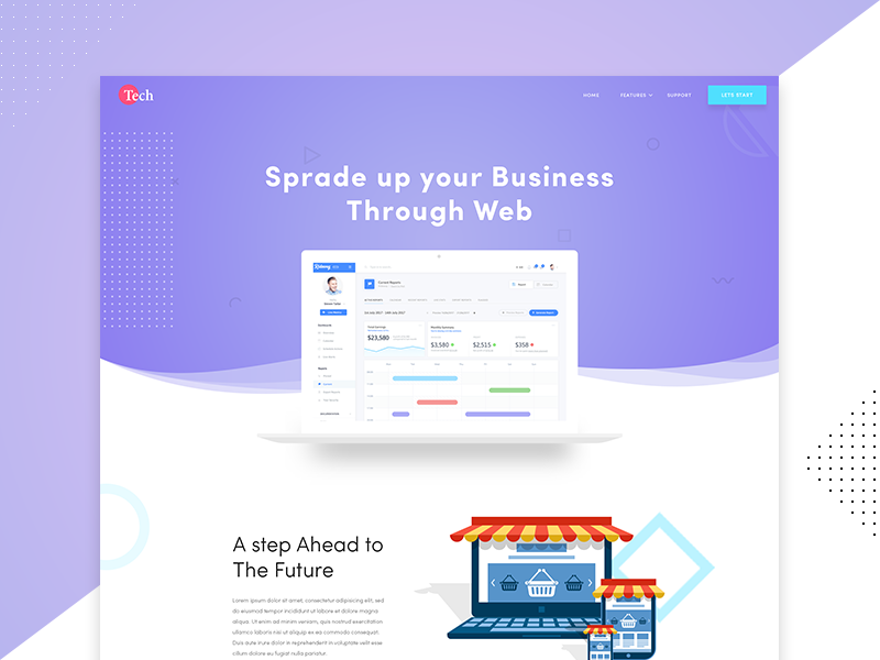 Marketing Web Landing Page by Ridoy Rock on Dribbble