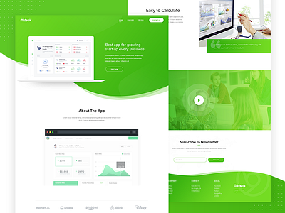 Start up Business App Landing Page