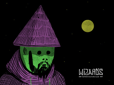 Wizard branding design illustration logo
