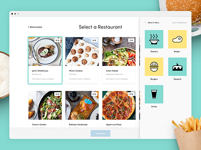 Churika - Restaurant Menu application delivery food menu new york on demand saas startup ui ux web app web design