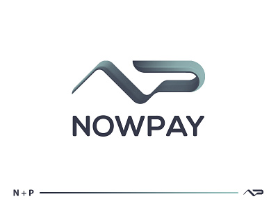 NP design icon logo payment vector