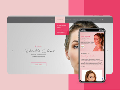 Skincare Aesthetics Website - Responsive Website Design responsive design responsive web design skin care skincare skincare website ui website design