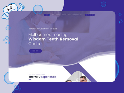 Teeth Removals Centre Website Design dental dental care dental clinic dental website design design responsive design ui web design website design