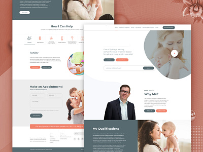 Fertility Specialist Website Design fertility responsive design specialist ui web design website design