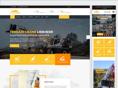 Cranes Construction Service Providers Website Design construction business design real estate agency realestate responsive design ui web design website design