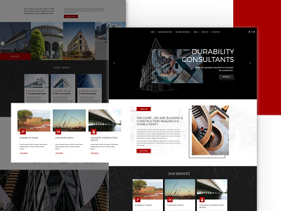 Construction Durability Consultants | Website Design construction business design real estate responsive design ui web design website design