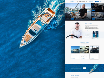 Boat Buying and Maintenance Services | Responsive Web Design boating boats design responsive design ui web design website design