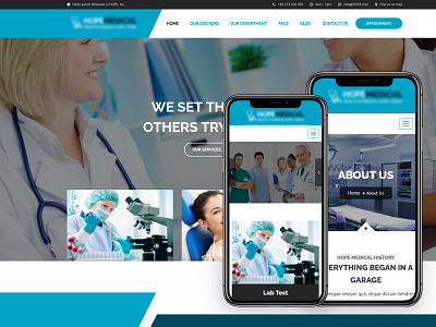 Medical Clinic | Responsive Web Design design doctor website medical care responsive design ui web design website design