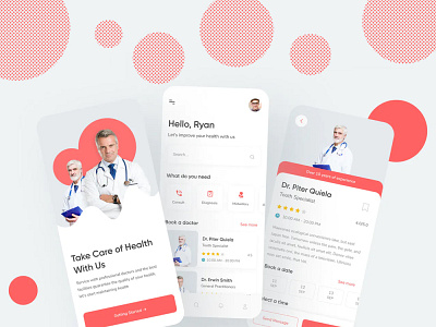 Health Online Doctor Consultations App Design