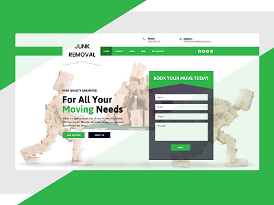 Junk Removal Company's Website Design responsive design ui web design website design