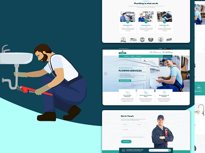 Local Plumbing Services Providers Website Design design responsive design ui web design website design