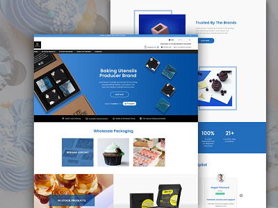 Shopify eCommerce Website Layout Design packaging company responsive design ui web design website design