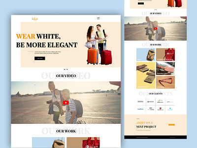 Travel Supplies eCommerce Website Layout Design design ecommerce store responsive design ui web design website design