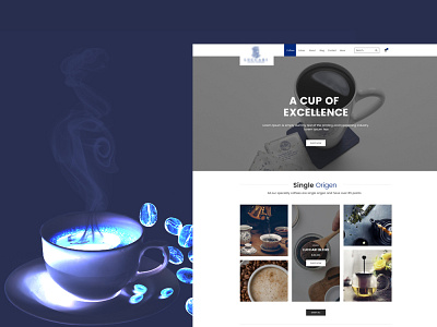 Online Coffee Store Website Design Template cofee cofeeshop responsive design ui web design website design
