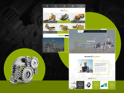 Industrial Product Design Company Website Layout