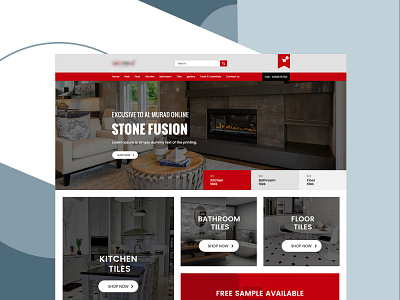 Tiles Manufacturing Company Website - UIUX Design branding design ui ux webdesign website design websitedevelopment