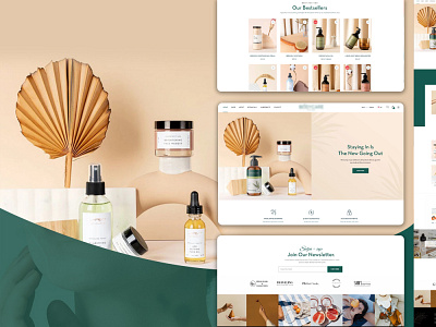 Skin Care Products Online Store - UIUX Design branding design onlinestore shopify ui uidesign ux uxdesign web design website