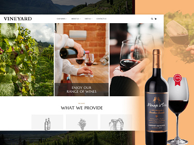 Vineyard Winemaker's Website UIUX Design branding design graphic design ui uidesign uiux ux uxdesign website design