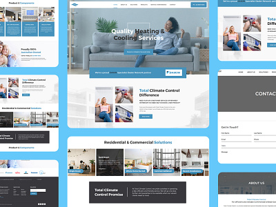 Air Conditioning Service Provider Company Website UIUX Design