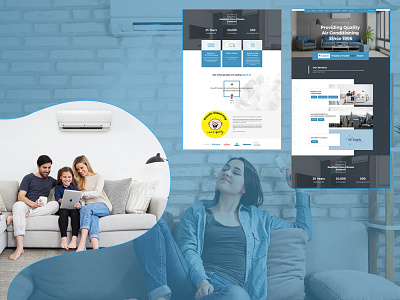 Climate Control Solution Provider Company Website UIUX Design branding design ui ux web design website design