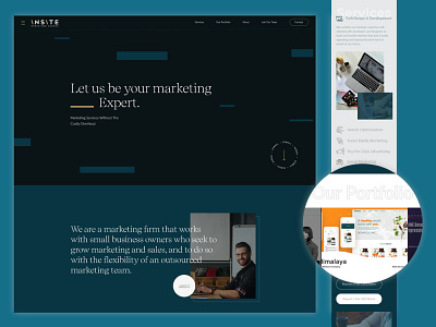 Marketing Agency Website Design Layout