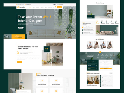 Interior Designer Website Design Layout design interior interiordesign interiordesigner responsive design ui ui design uiux ux ux design web design website design