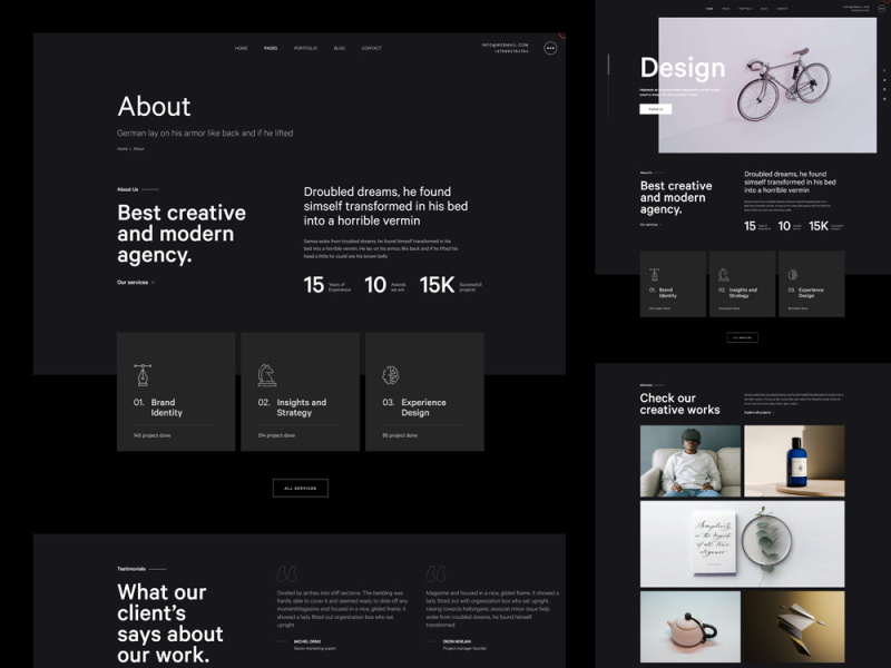 Creative Modern Design Agency UIUX Layout by Samarpan Infotech on Dribbble