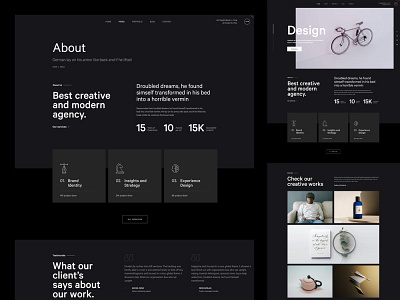 Creative Modern Design Agency UIUX Layout