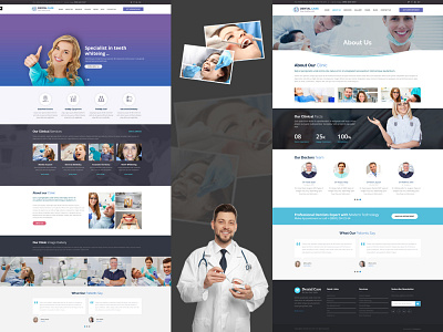 Dental Clinic Website UIUX Design Layout