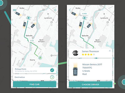 Taxi App app mobile screen taxi taxi app uber ui uiux