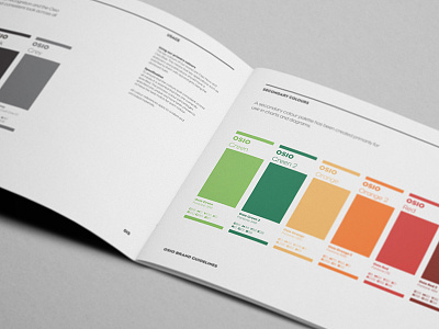 Osio Colour Guidelines brand brand book brand guidelines branding colour guide design graphic design identity layout logotype standards style guides