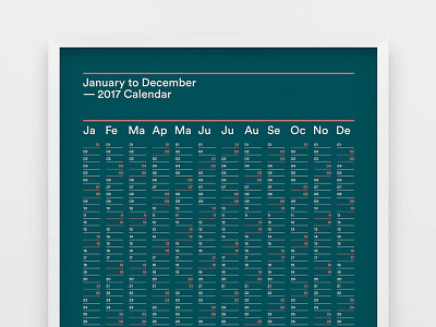 2017 Modern Art Prints art direction branding calendar design graphic design posters print design prints wallart