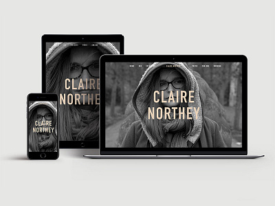 Claire Northey - Responsive Website artist music ui web web design website website design