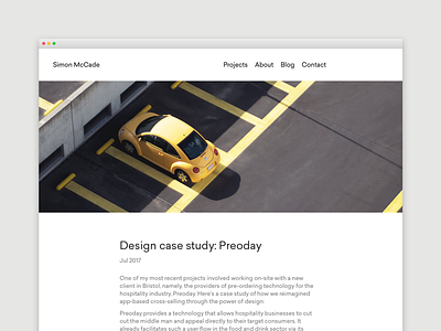 Blog - Design case study: Preoday blog blogging creative design designer freelance portfolio web website