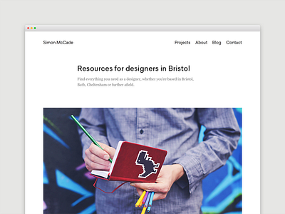 Blog - Resources for designers in Bristol blog blogging creative design designer freelance portfolio resources web website