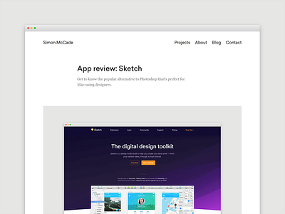 Blog - App Review: Sketch