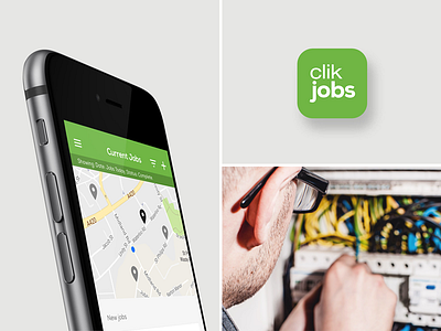 Clik Jobs - App Design app design art direction mobile app ui design user experience user interface